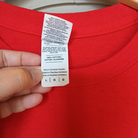 5/$25 The Hundreds Red Graphic T-Shirt Size Large - Picture 5 of 5